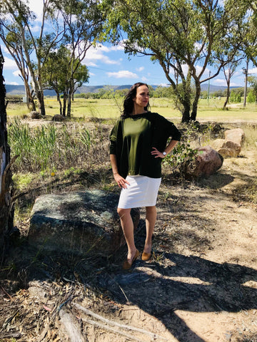 #920 Katerina Skirt - Rural Australia Merino