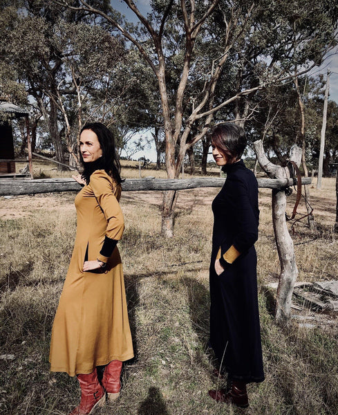 #916 Gaia Dress - Rural Australia Merino